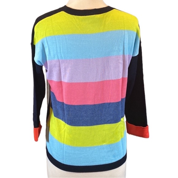 Foil Color Block Sweater - Picture 2 of 9
